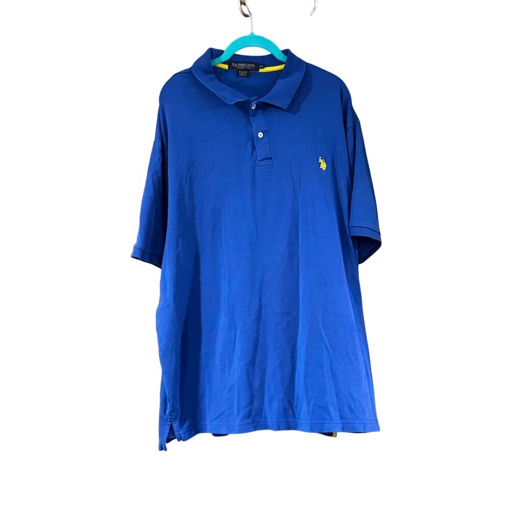 U.S. Polo Assn. Luxury Feel Polo Shirt Men’s XXL Blue 100% Cotton Short Sleeve
